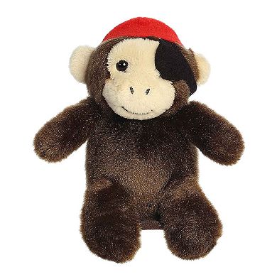 Aurora Mini Brown Shoulderkins 5" Cheeky Buccaneer Monkey Adorable Stuffed Animal