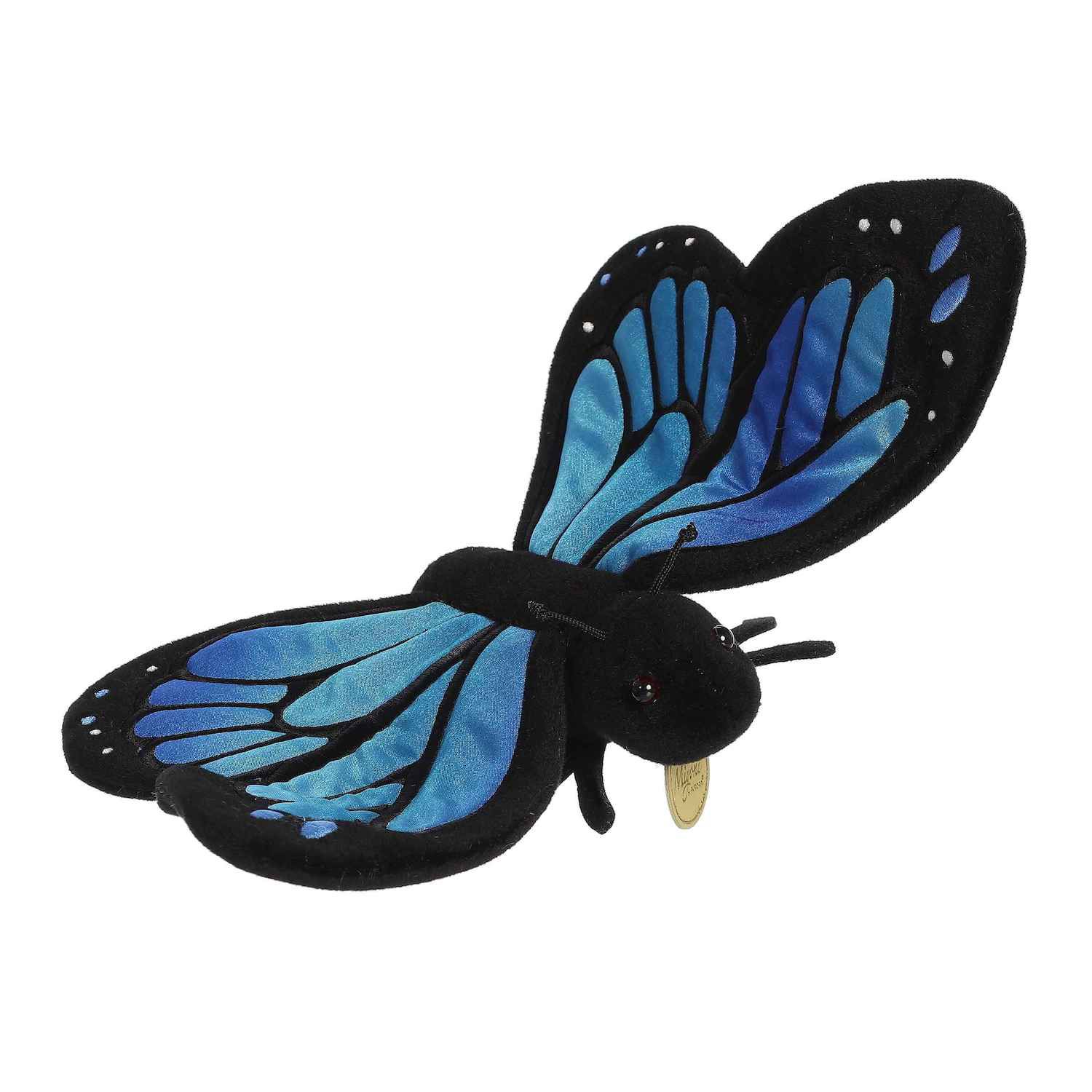 Детская мягкая игрушка Aurora Large Blue Miyoni 13" Morpho Butterfly Realistic Stuffed Animal — фото 1