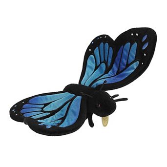 Aurora Large Blue Miyoni 13" Morpho Butterfly Realistic Stuffed Animal