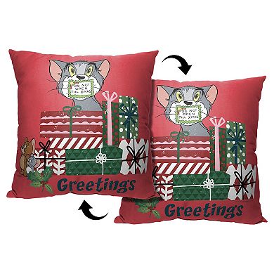 Warner Bros. Tom And Jerry Silenced Till Christmas Printed Throw Pillow