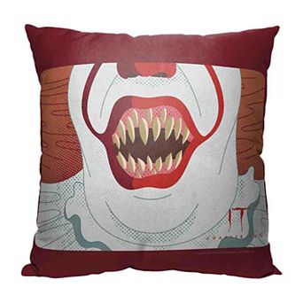 Warner Bros. Horror It2 Smile Wide Throw Pillow