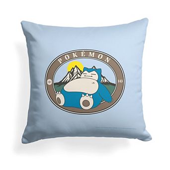 Pokemon Snooring Outdoors Printed Throw Pillow