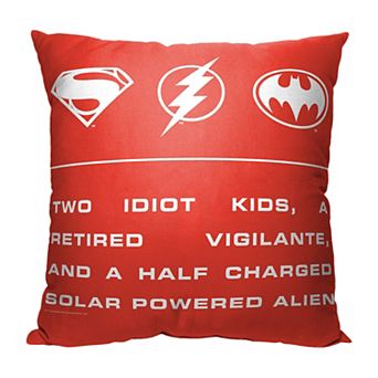 Warner Bros. The Flash Role Call Printed Pillow