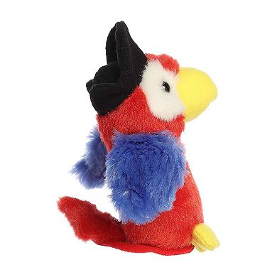 Aurora Mini Red Shoulderkins 5" Swashbuckler Parrot Adorable Stuffed Animal