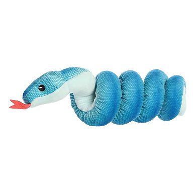 Aurora Small Blue Snake Wrist Wranglers Blue Pit Viper Playful Stuffed Animal