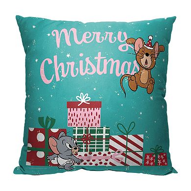 Warner Bros. Tom And Jerry Christmas Time Printed Throw Pillow