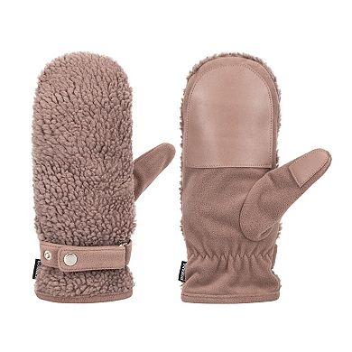 Women's isotoner Water Repellent Berber & Fleece Touchscreen Mittens