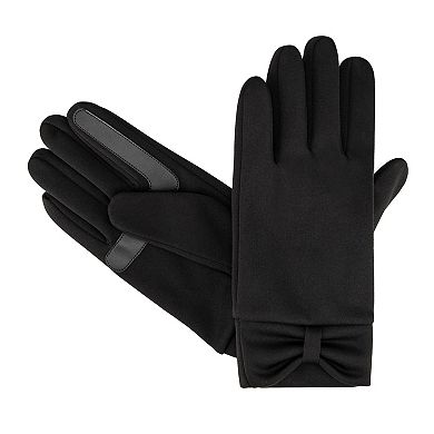 Women's isotoner SmarTouch Trifecta Gloves with Bow Cuff
