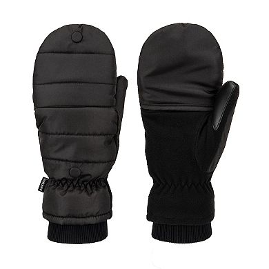 Women's isotoner Water Repellent Fleece Insulated Flip-Top Mittens