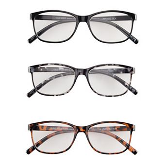Women’s Nine West VMP2112 53mm 3 pk Square Reading Glasses