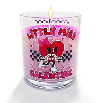 Little Miss Galentine Candle, Vanilla Scented Single Women Pink Valentine's Day Gift