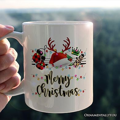 Boxing Buffalo Plaid Christmas Mug, Team and Coaches Gift