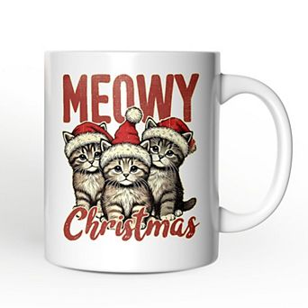 Cute Meowy Christmas Mug, Baby Cat Lover Gift