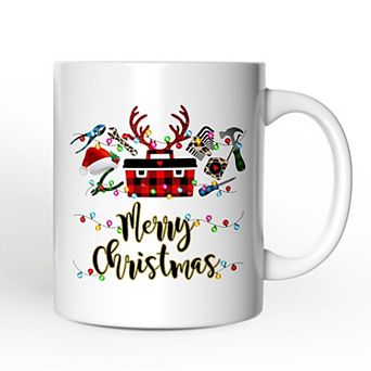 Handyman Buffalo Plaid Mug Christmas Woodworking Gift
