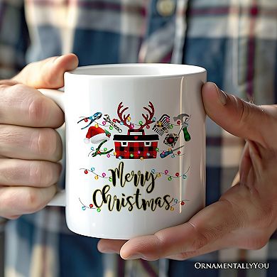 Handyman Buffalo Plaid Mug Christmas Woodworking Gift