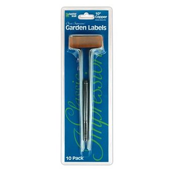 Luster Leaf Classic Impressions 10-Inch Copper Garden Plant Label with Marker (10 Pack)