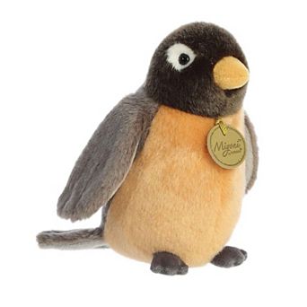 Aurora Small Black Miyoni 6.5" Robin Realistic Stuffed Animal