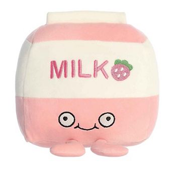 Aurora Small Pink Wackadoodles 7" Stacey Strawberry Milk Crazy Stuffed Animal