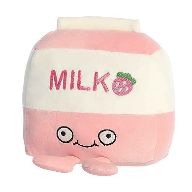 Aurora Small Pink Wackadoodles 7" Stacey Strawberry Milk Crazy Stuffed Animal