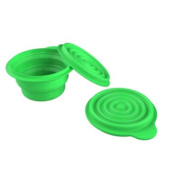 Wakeman Reusable Collapsible Bowls with Lids-2 Pack