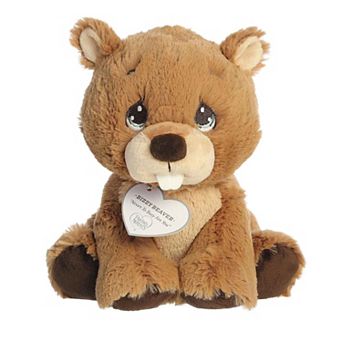 Aurora Small Brown Precious Moments 8.5" Bizzy Beaver Adorable Stuffed Animal