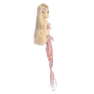 Aurora Large Pink Sea Sparkles Floral Sparkles 18" Daisy Enchanting Stuffed Doll