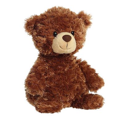 Aurora Medium Chestnut Bear 12" Tummy Bear Snuggly Stuffed Animal