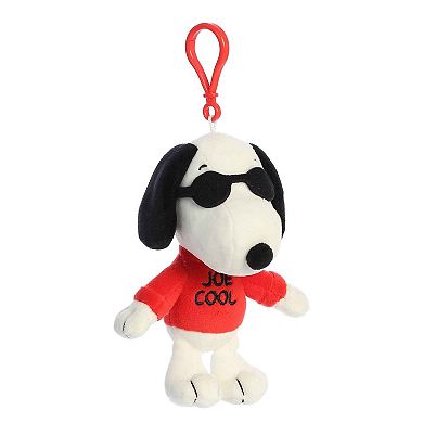 Aurora Mini White Peanuts 5" Joe Cool Clip-On Adorable Stuffed Animal