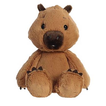 Aurora Medium Brown Menagerie 12" Carsie Capybara Super Huggable Stuffed Animal