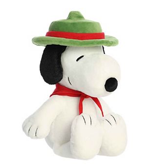 Aurora Medium White Peanuts 12" Beagle Scout Snoopy Adorable Stuffed Animal