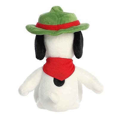 Aurora Medium White Peanuts 12" Beagle Scout Snoopy Adorable Stuffed Animal