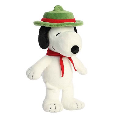 Aurora Medium White Peanuts 12" Beagle Scout Snoopy Adorable Stuffed Animal