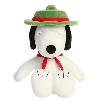 Aurora Medium White Peanuts 12" Beagle Scout Snoopy Adorable Stuffed Animal