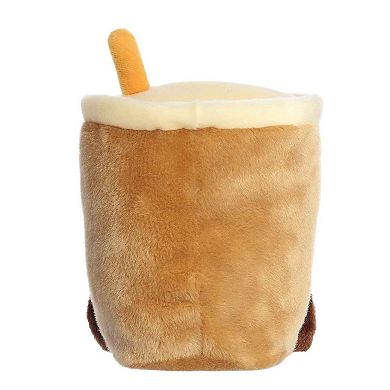 Aurora Small Brown Palm Pals Party Sized 8" Milky Tea Boba Adorable Stuffed Animal