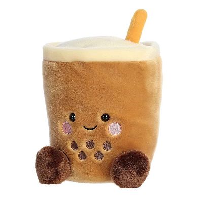 Aurora Small Brown Palm Pals Party Sized 8" Milky Tea Boba Adorable Stuffed Animal
