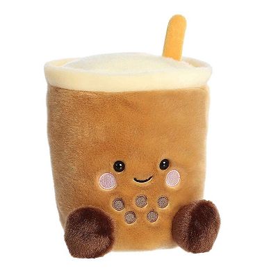 Aurora Small Brown Palm Pals Party Sized 8" Milky Tea Boba Adorable Stuffed Animal