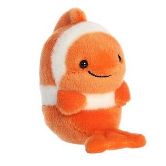 Aurora Mini Orange Rolly Pet 5" Comic Clown Fish Playful Stuffed Animal