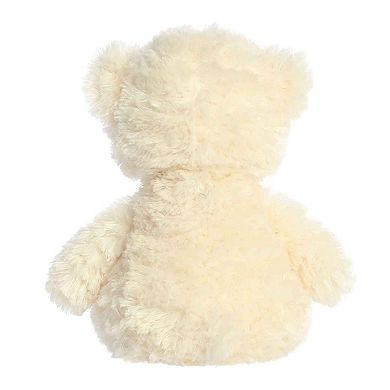 Aurora Medium Ivory Bear 12" Tummy Bear Snuggly Stuffed Animal