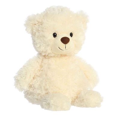 Aurora Medium Ivory Bear 12" Tummy Bear Snuggly Stuffed Animal