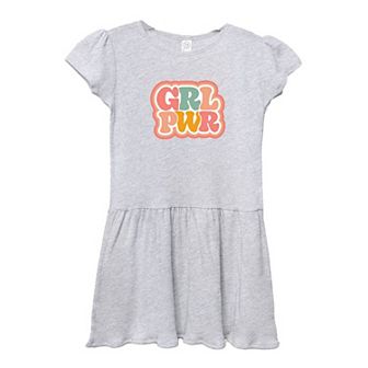 Girl Power Retro Toddler Girl Dress