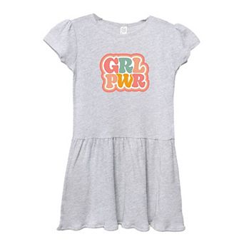 Girl Power Retro Toddler Girl Dress