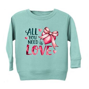 All You Need Is Love Coquette Youth Ultra-Soft Graphic Sweatshirt