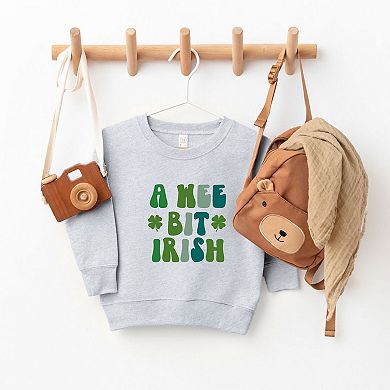 A Wee Bit Irish Toddler Graphic Sweatshirt