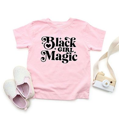 Black Girl Magic Toddler Short Sleeve Graphic Tee