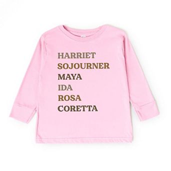 Black History Women Youth Long Sleeve Graphic Tee