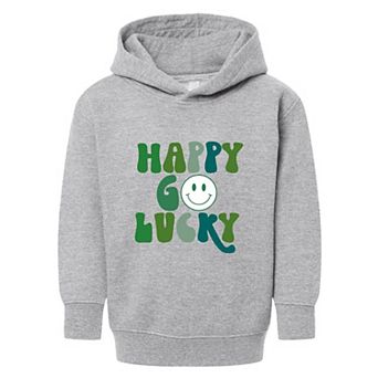 Happy Go Lucky Smiley Face Toddler Graphic Hoodie