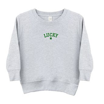 Embroidered Lucky Clover Toddler Graphic Sweatshirt