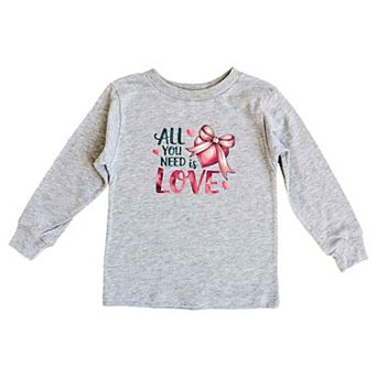 All You Need Is Love Coquette Youth Long Sleeve Graphic Tee