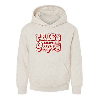 Fries Before Guys Bold Youth Graphic Hoodie