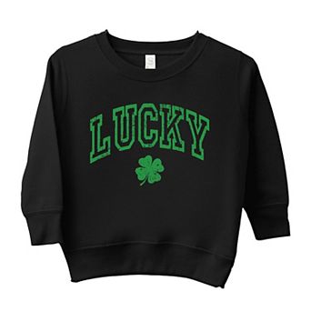 Lucky Clover Distressed Toddler Graphic Sweatshirt